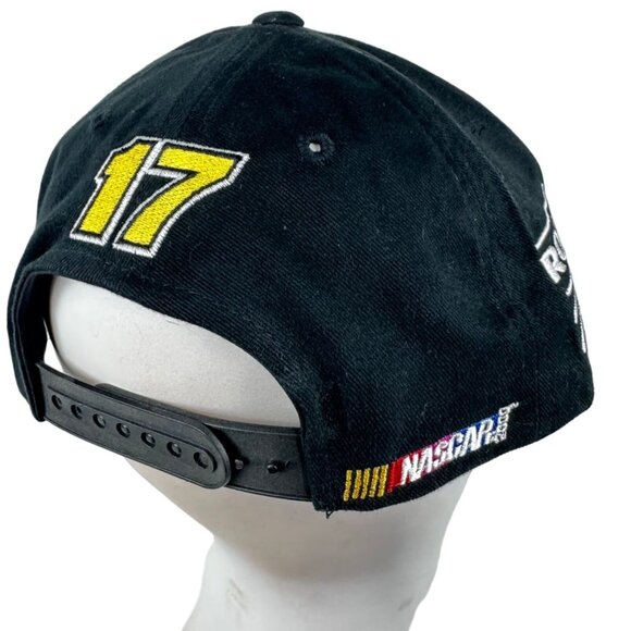 Matt Kenseth #17 Baseball Hat Cap NASCAR Dewalt Roush Racing Embroidered Black - Picture 4 of 16